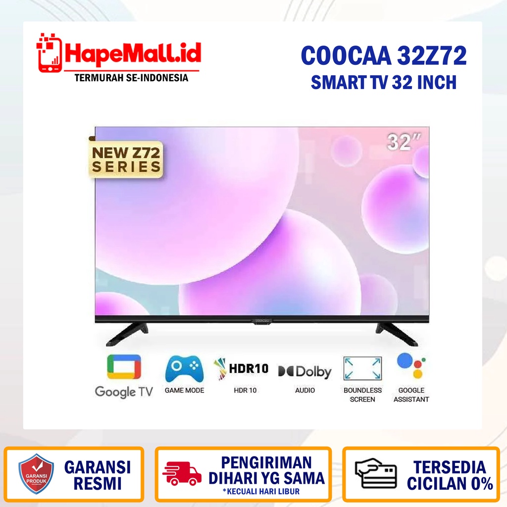 COOCAA SMART TV 32 INCH 32Z72 LED TV GARANSI RESMI TERMURAH