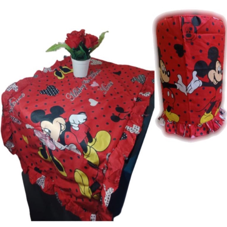 PROMO DISKON ....!!! SARUNG GALON + SARUNG KULKAS KAIN MOTIF MICKYMOUSE