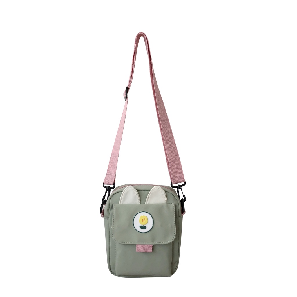 [BISA COD] S8989 Tas Canvas Tas Selempang Wanita Korea Sling Bag Perempuan Tahan Air Stylish