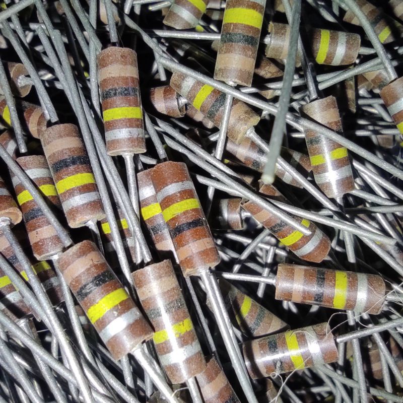 Resistor NOS 100K Allen Bradley carbon composite comp vintage jadul audio tube tabung not kamaya jap
