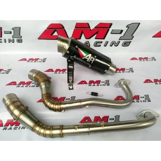 Knalpot Racing AR Austin Titan Carbon Beat Fi Karbu 110 Pop New Lama
