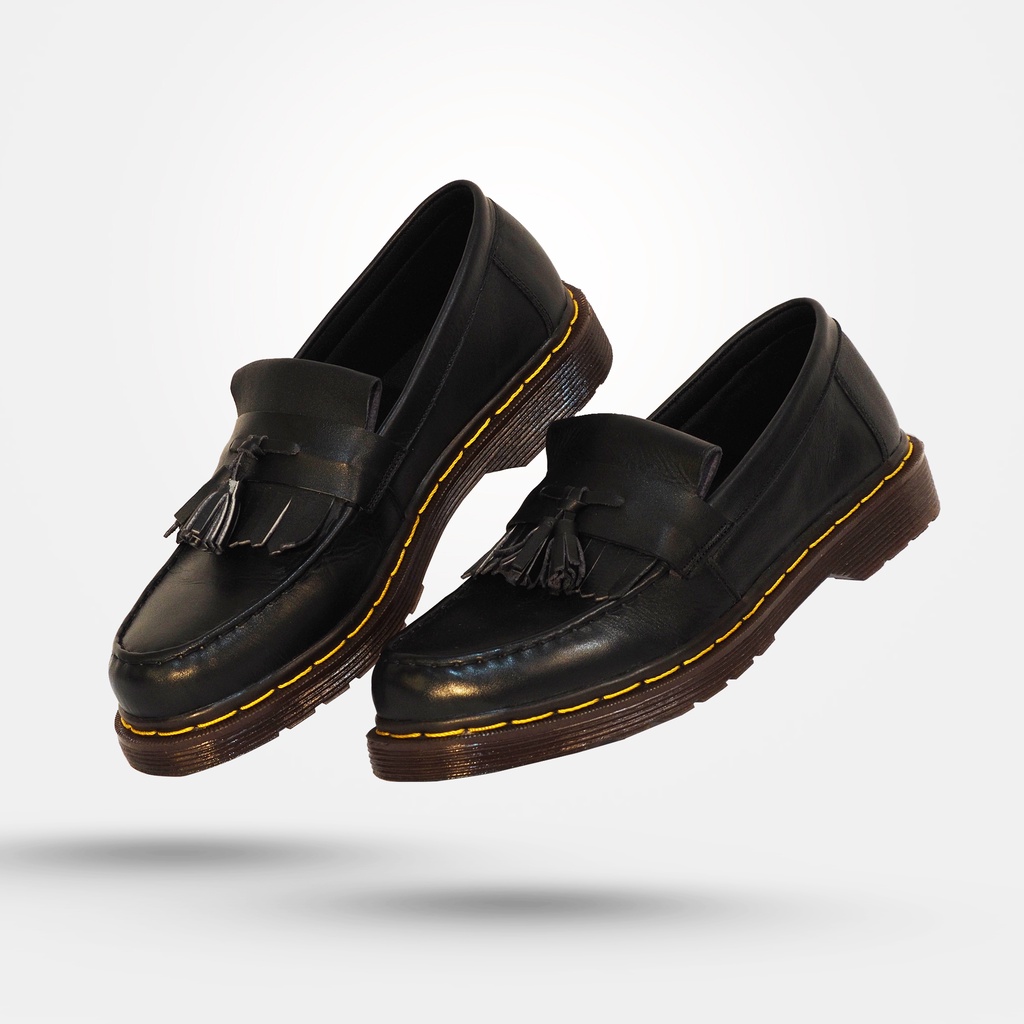 Sepatu kulit Asli Pria Slip On Loafers Formal | SB NARA BLACK