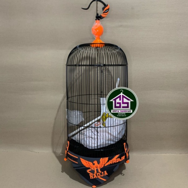 Promo perkakas SANGKAR KANDANG LOVEBIRD LB RADJA 3D CARBON OREN 26SZ2 Limited