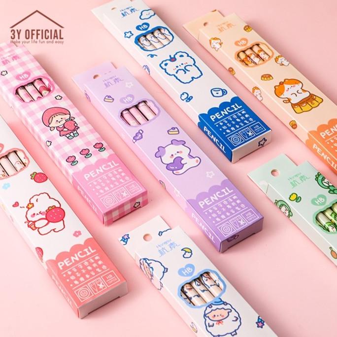 

3Y Pensil tulis HB ANAK SEKOLAH 1 set isi 10 pcs pencil karakter lucu