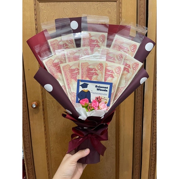 Buket Uang Premium Buket Uang Kosong Ukuran Sedang Buket Uang Sedang
