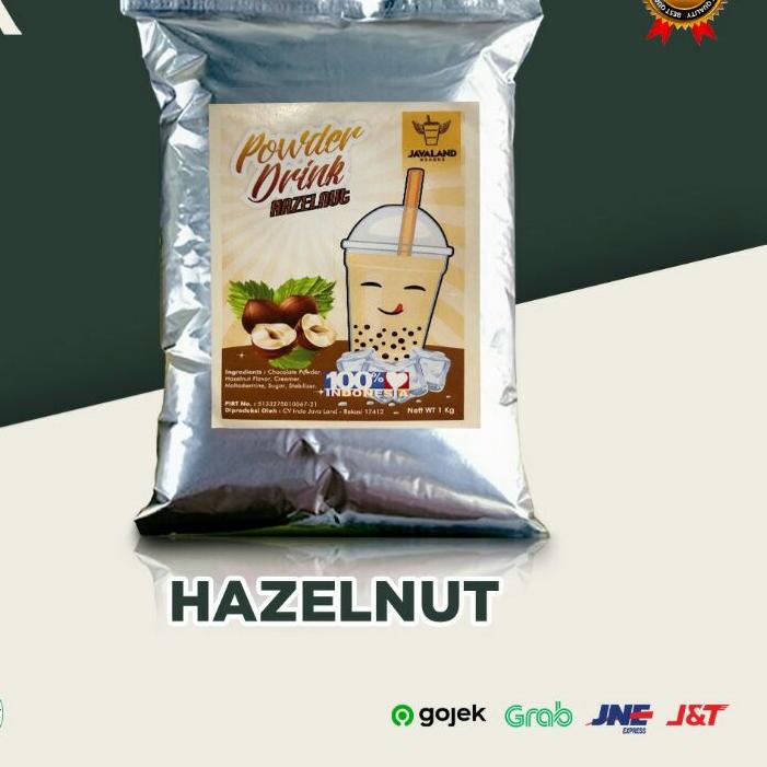 

10.10 Terlaris Bubuk Minuman Bubble Powder Drink Hazelnut ORIGINAL Javaland 1kg gas !!
