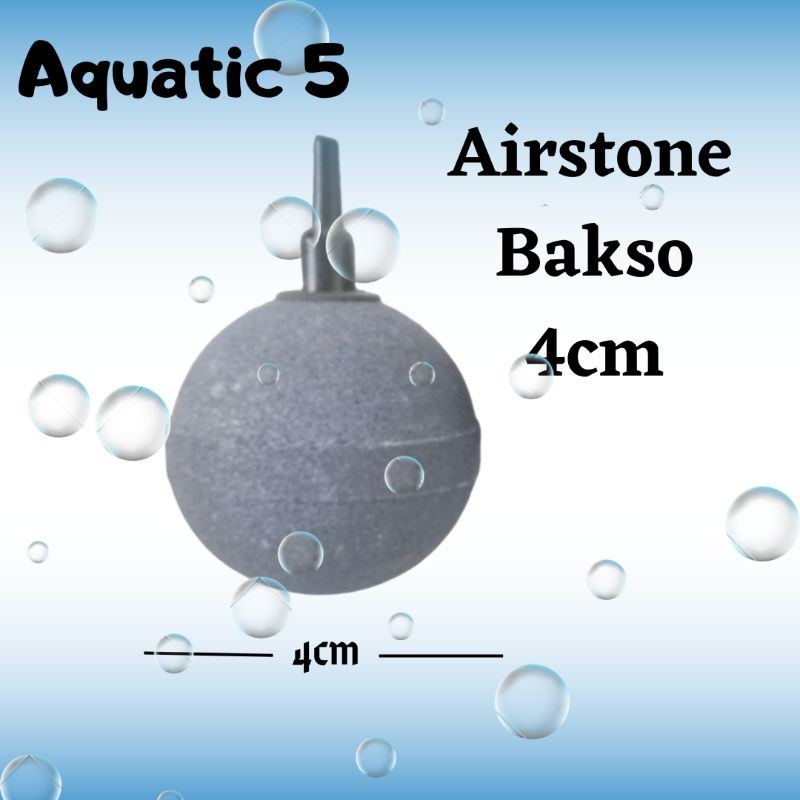 Batu Aerator Pemecah Udara Airstone Aerator Bakso 4cm