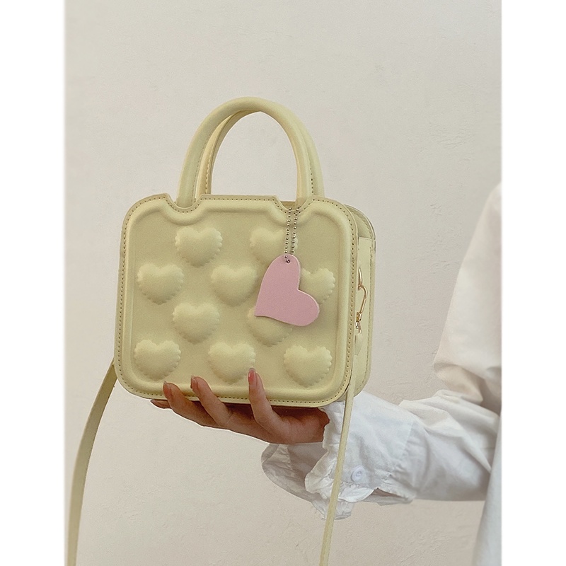 Tas Suhao wanita 2021 baru musim panas ins desain ceruk rasa tas biskuit portabel semua cocok tas kurir tekstur berkualitas tinggi