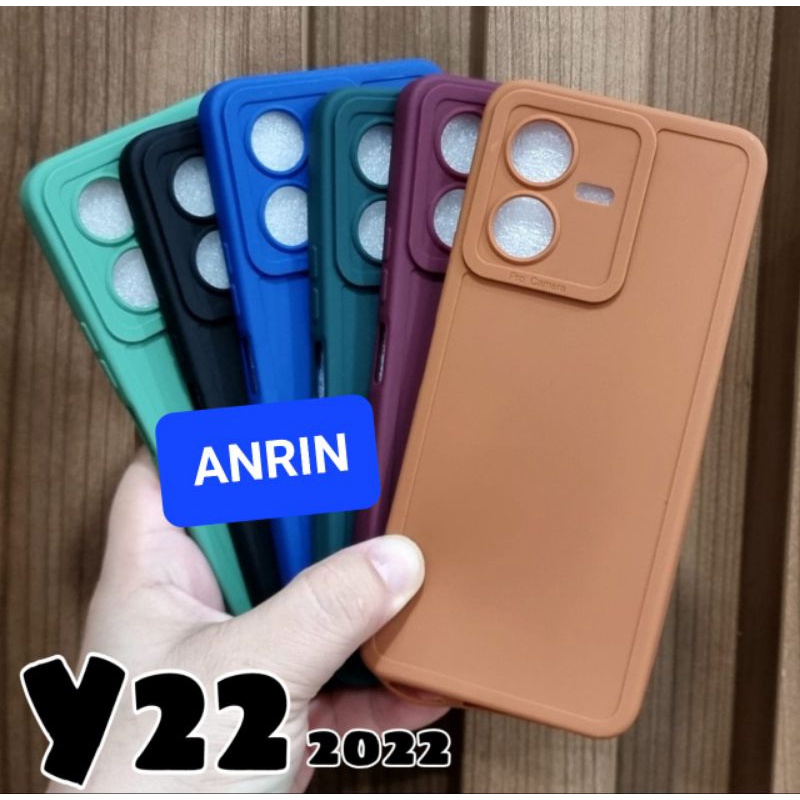 VIVO Y22 2022 CASE PRO CAMERA MACARON CASING SOFTCASE SILIKON