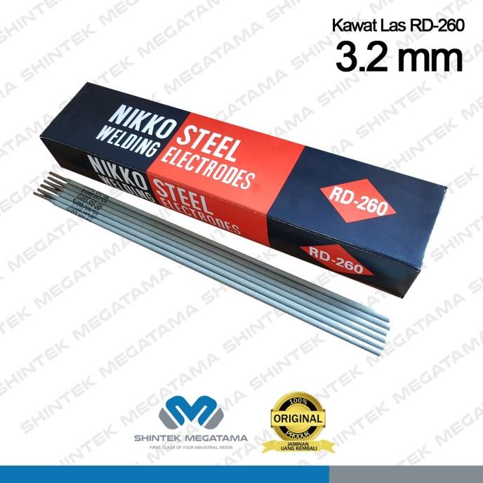 Kawat Las Nikko Steel RD 260 3,2 mm / Las Elektroda RD260 ORI