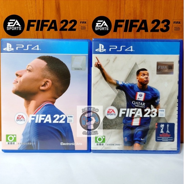 FIFA23 PS4 Kaset FIFA 23 Fifa 2023 PS4 CD Disc Game BD Playstation PS 4 5 Terbaru 2023 Reg 3 EA Sports Football Games sepak bola pes fi fa sepakbola ronaldo messi fifa2023 21 22 23 original asli ori mbappe haaland Region 3 Asia reg baru Fifa2022 2022 pes