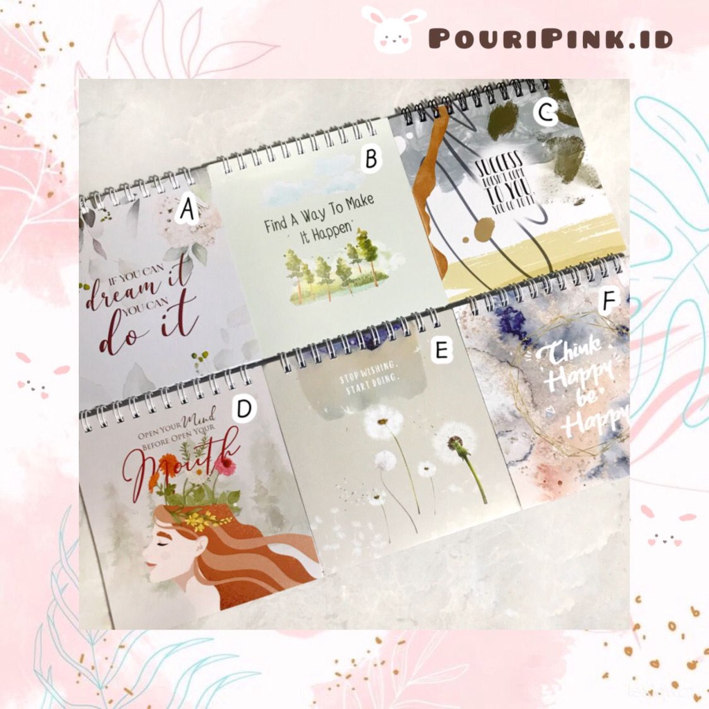 

GRATIS PULPEN Notebook Mini Spiral Motivasi Life Quotes Dream Success Happy Aesthetic Buku Kecil Catatan Memo Bujo Alat Tulis Sekolah Kantor Stationery Korea Planner Book Atk Mtp Banjar Martapura PouriPink.id