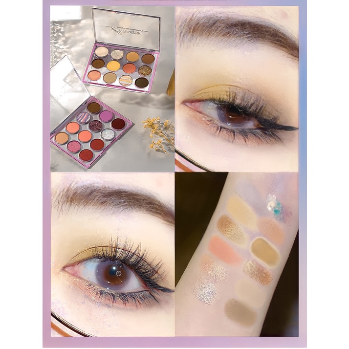 Eyeshadow 12 Colour Palette Eyeshadow Warna Nude Color Eyeshadow Make up