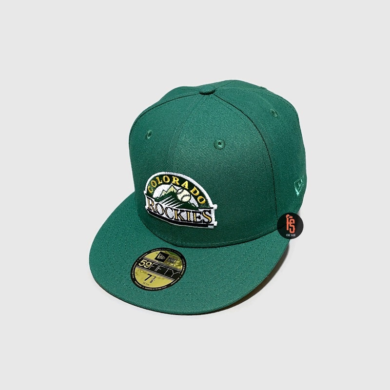 TOPI NEW ERA ORIGINAL 5950 1993 COLORADO ROCKIES EMERALD GREEN UV YELLOW