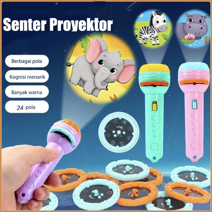 #COD# Mainan Senter Proyektor Anak Senter Projector Mainan Anak Dalam Ruang