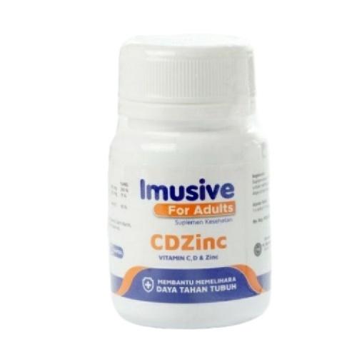 IMUSIVE FOR ADULTS MENGANDUNG VITAMIN C D & ZINC ISI 60 KAPSUL