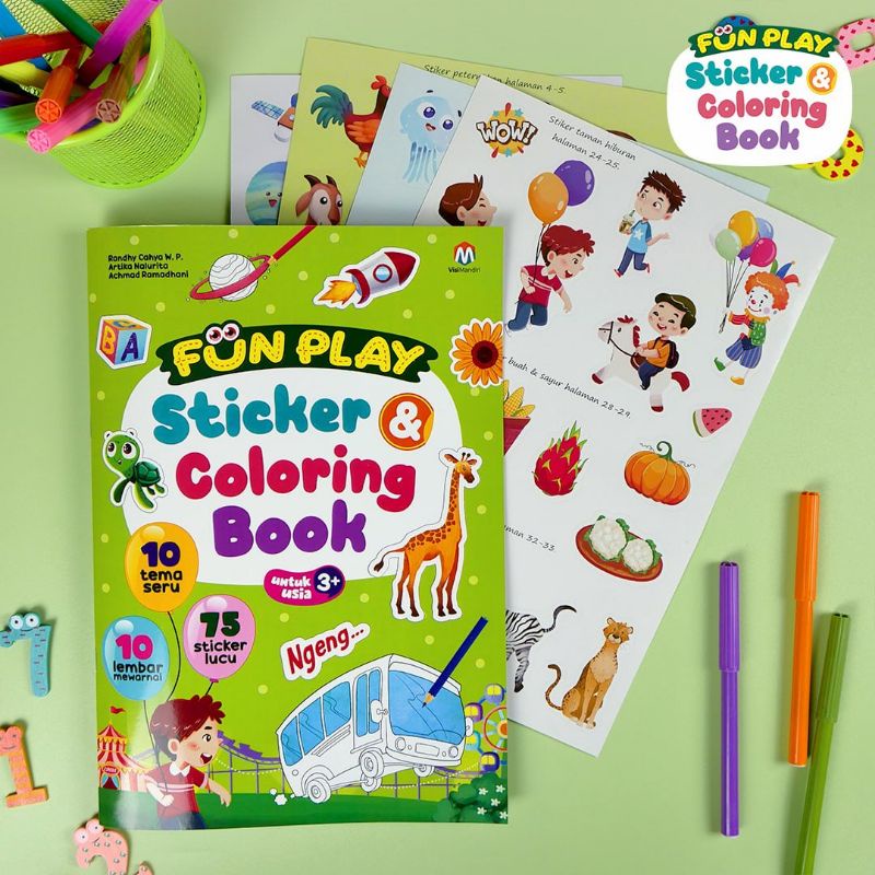 Fun Play Sticker & Coloring Book Ziyad
