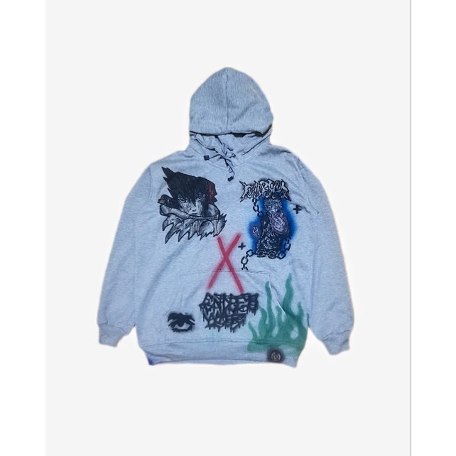 Hoodie custom rework deisgn anime