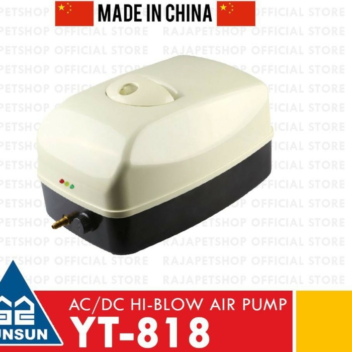 SUNSUN YT-818, AC/DC Air Pump, Aerator / Pompa Udara AC DC ORIGINAL