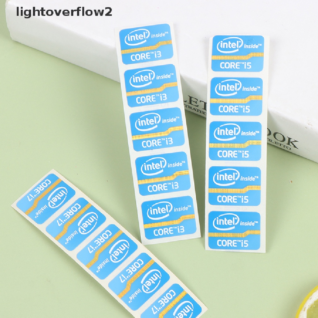 (lightoverflow2) Stiker Logo Ultrabook Untuk Laptop Intel Core i3 i5 i7