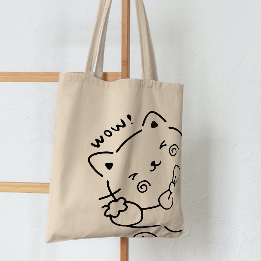 TERLARIS! PESTA SALE 10.10 ! [RESLETING + MUAT LAPTOP] CAT WOW TOTEBAG SEMI KANVAS | TOTEBAG RESLETING | TOTEBAG BESAR | TOTEBAG KOREA | TOTEBAG TEBAL | TOTEBAG LAPTOP | TOTEBAG NONGKI | TOTEBAG MOTIF | TOTEBAG NONGKRONG | TOTEBAG SEPATU | TOTEBAG MERK