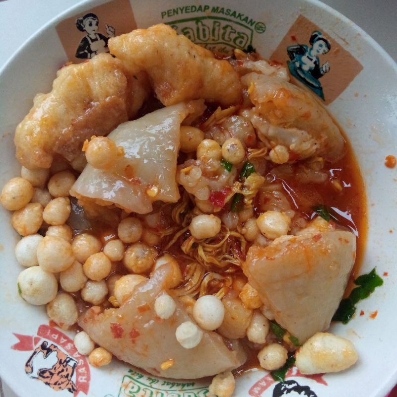 

boci granat isi ayam suwir dan jando sapi