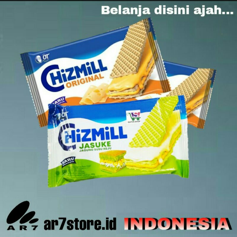 

CHIZMILL Wafer keju 1 pack isi 10 x 46 gram