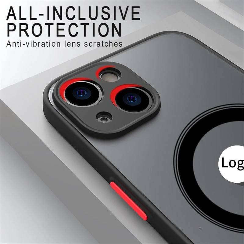 Case Magnetik Bulat Warna-Warni Macsafe Untuk iPhone 14 13 Pro Max Plus 14Plus 14pro 13pro