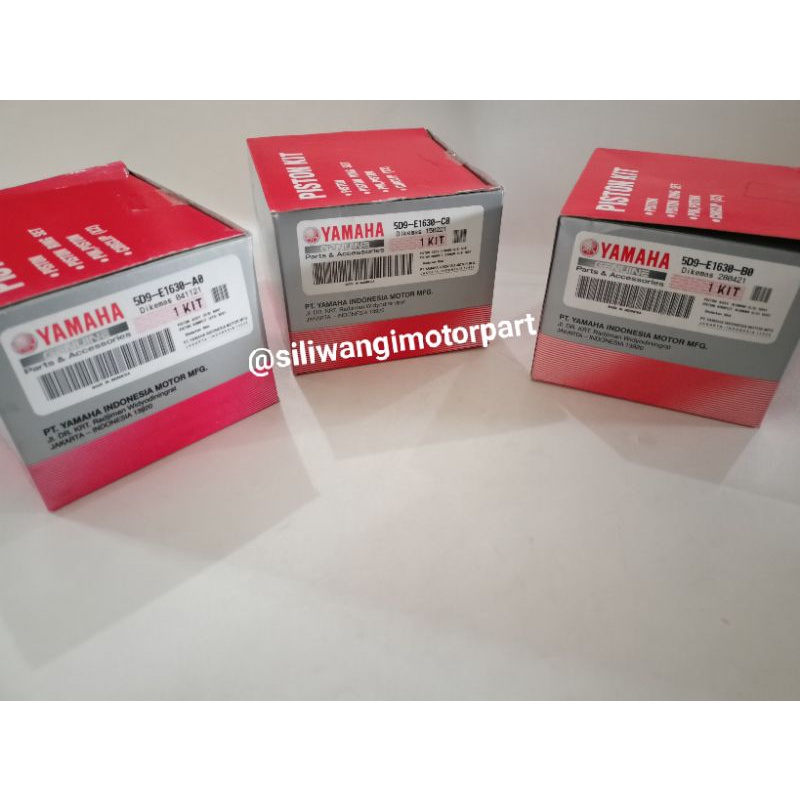 Piston Kit Ring Seher Vega ZR OS STD, 50 & 100 (5D9-E1630) Ori YGP 100%