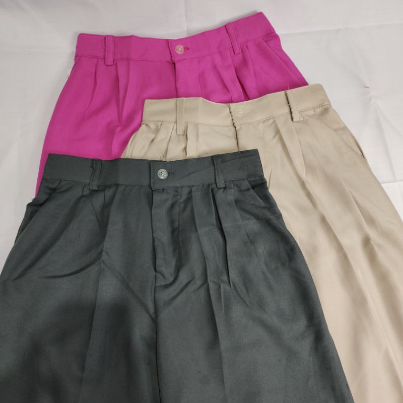 Premium Celana Kulot Wanita Anti Kusut Loose Pants Trousers Celana Kantor Formal / Casual