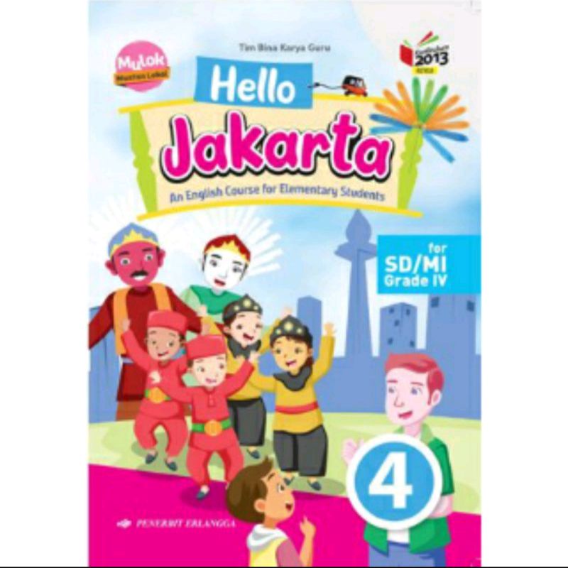 BUKU BEKAS ERLANGGA - HELLO JAKARTA KELAS 1/2/3/4/5/6 SD K13 REVISI