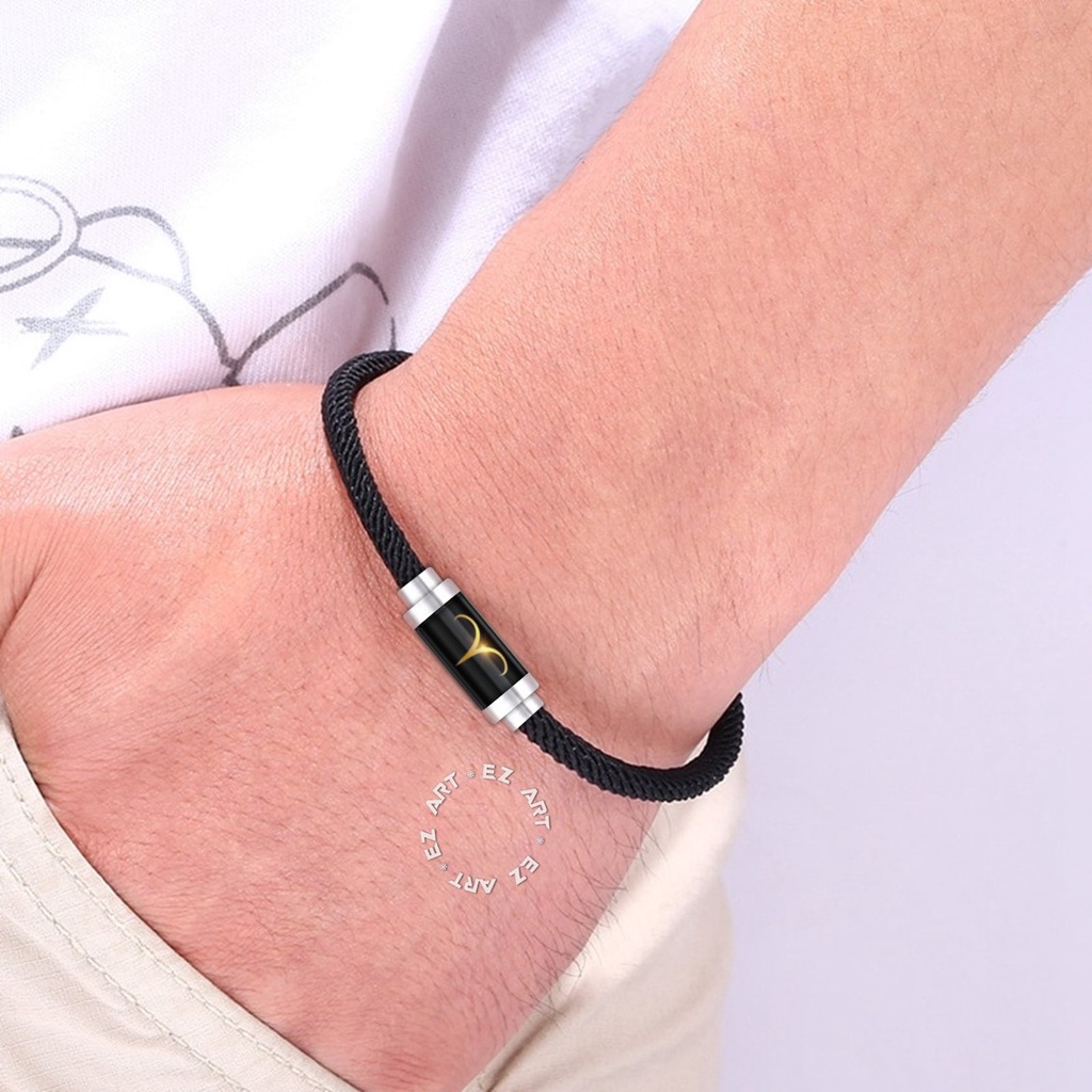 GELANG ZODIAK MULTILAYER PRIA WANITA TALI SERUT HONGKONG MILAN ROPE KAIT TABUNG STAINLESS STEEL AQUARIUS CAPRICORN CANCER LEO SAGITTARIUS GEMINI VIRGO PISCES LIBRA TAURUS ARIES SCORPIO