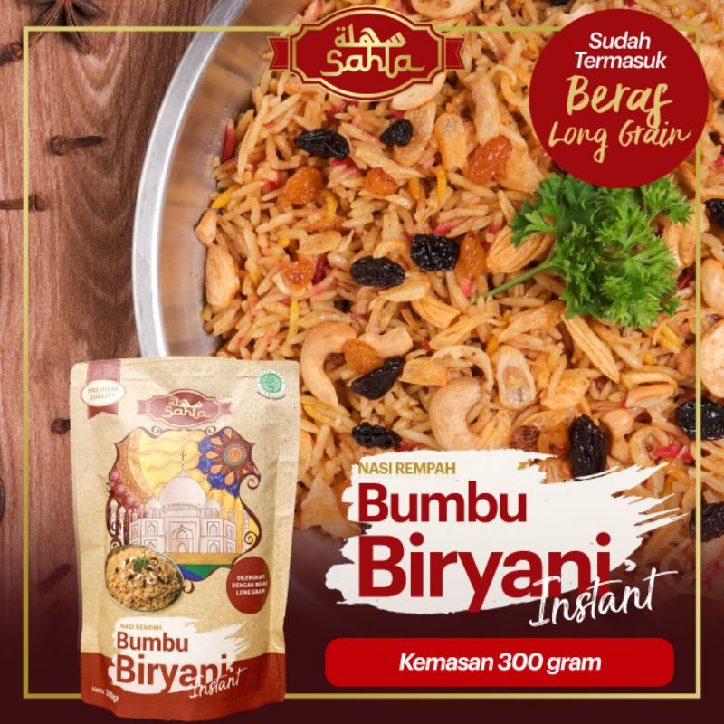 

Nasi Briyani Bumbu Instan Biryani Beras Basmati 300gr