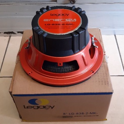 Speaker Subwoofer Legacy Energy 8&quot; 8 inch LG 838 2 MK1 Double Coil