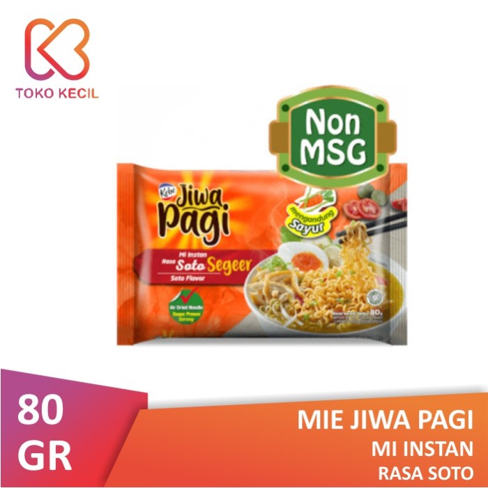 

TERBARU Mie Jiwa Pagi Rasa Soto 80gr