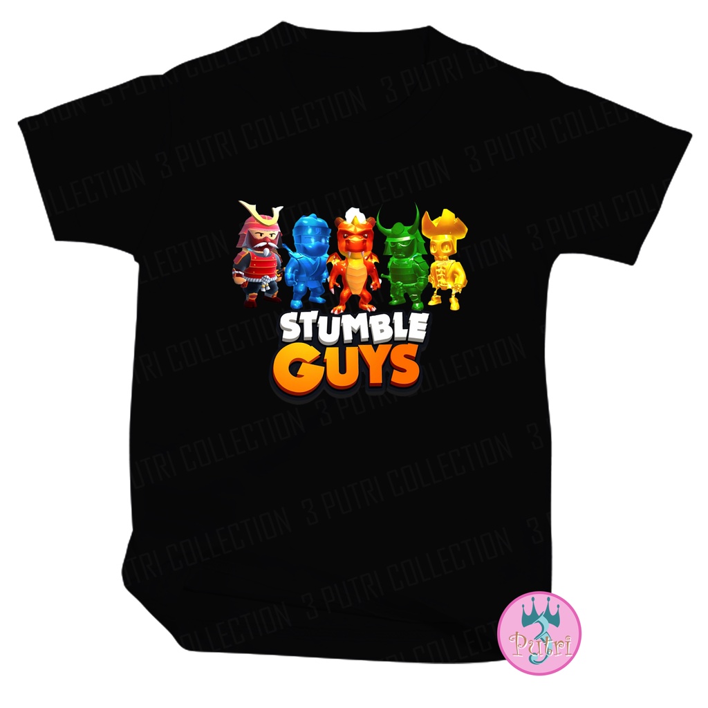 Baju Kaos Distro Anak Laki Laki STUMBLE GUYS Keren Umur 3 4 5 6 7 8 9 10 11 12 Tahun