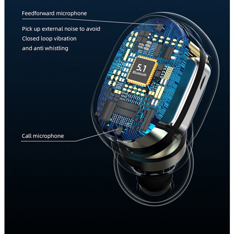 Headset Bluetooth Wireless Waterproof TWS HiFi Bass Sport Original Android Iphone Gaming Telfon Earphone Earbuds Inpod Jernih Olahraga No Delay Terbaik