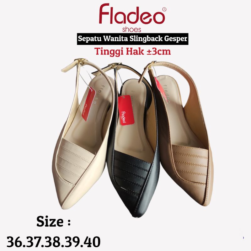 SEPATU SLINGBACK FLADEO HEELS ±3cm