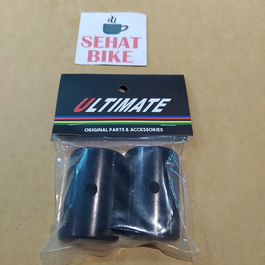 Adaptor Stang Handlebar Ultimate 25.4 to 31.8mm Alloy Black