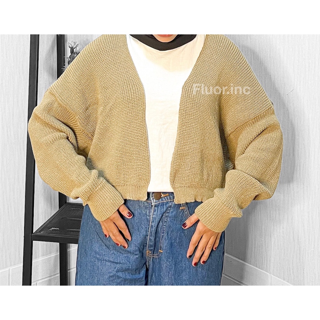 Fluor.Inc - Cardigan Rajut Batwing / Cardigan Rajut Batwing Kekelawar / Cardigan Batwing Oversize / 
