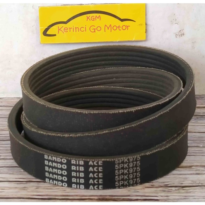 BANDO VAN BELT 5PK 975 RIB BELT TALI KIPAS 5PK-975 FAN BELT ALUR