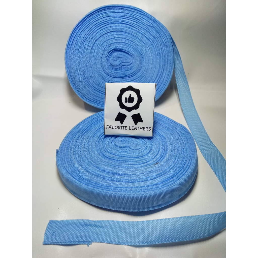 Tali Webbing Bisban Tali Tas PL Lebar 2 cm ISI 45M PL 20 MM BIRU LANGIT