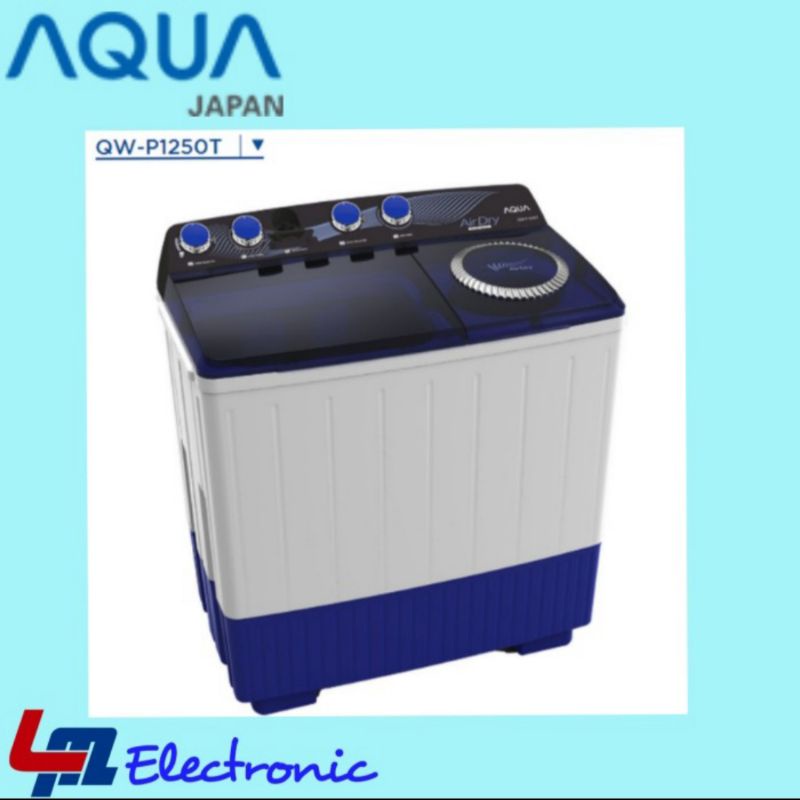 Aqua Mesin Cuci 2Tabung QW-P1250T / QW-1250