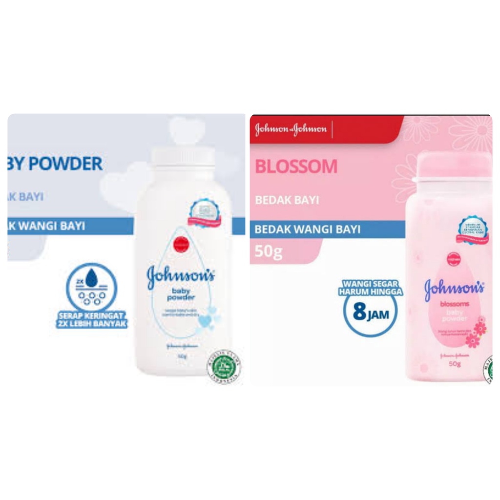 Johnsons Baby Powder 50gr ORIGINAL-BPOM