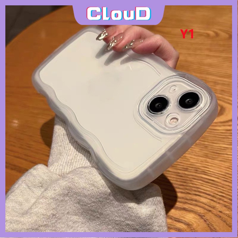 Casing Vivo Y35 Y22 V20 Y30 Y50 Y21 Y33s Y15s Y02 V21 Y15 Y21A Y11s V25E Y93 Y21s Y17 Y16 Y12s V21 Y11 Y21T Y20 Y91C Y33T Y75 Y12 Y12i Y91 Y15A Frame Bergelombang Mewah Bening Soft Case