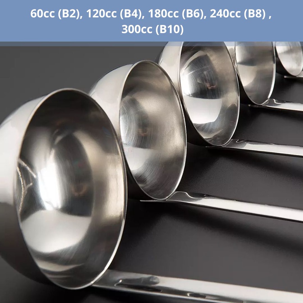 Centong Panjang / Sendok Sup Panjang / Irus Bakso Stainless Steel Anti Karat