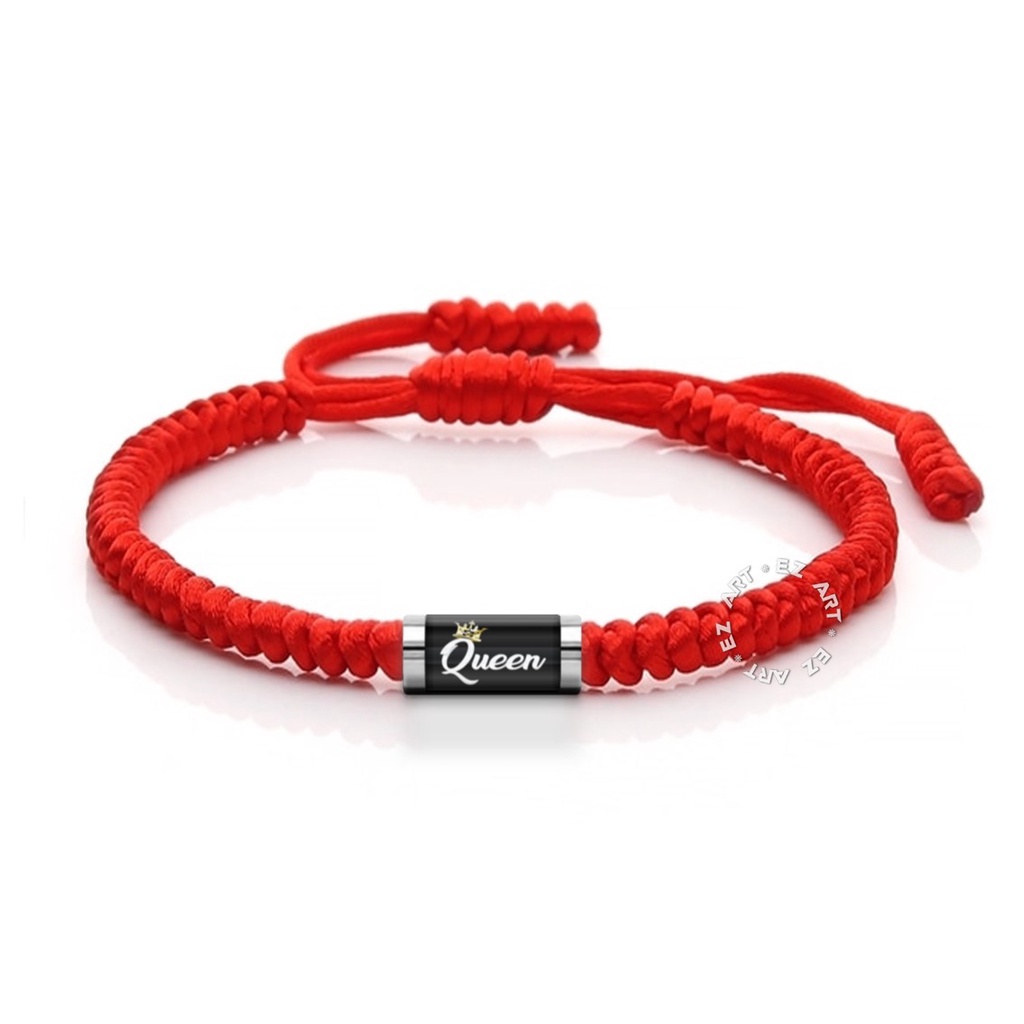 GELANG TALI SATIN TABUNG CUSTOM KEPANG HANDMADE FREE REQUEST NAMA GAMBAR HURUF FOTO UNTUK WANITA PRIA