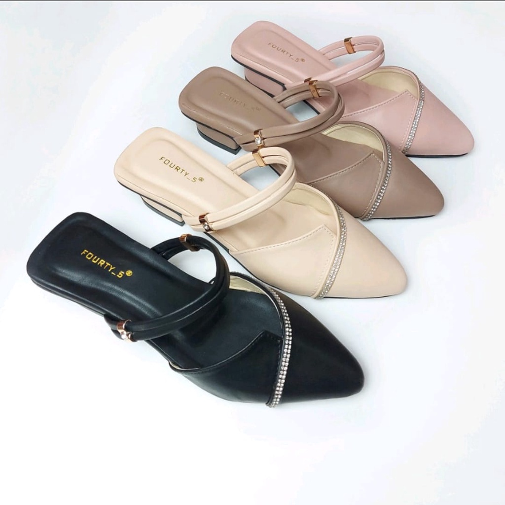 Nesanh Sandal Mules Heels Wanita BELLA