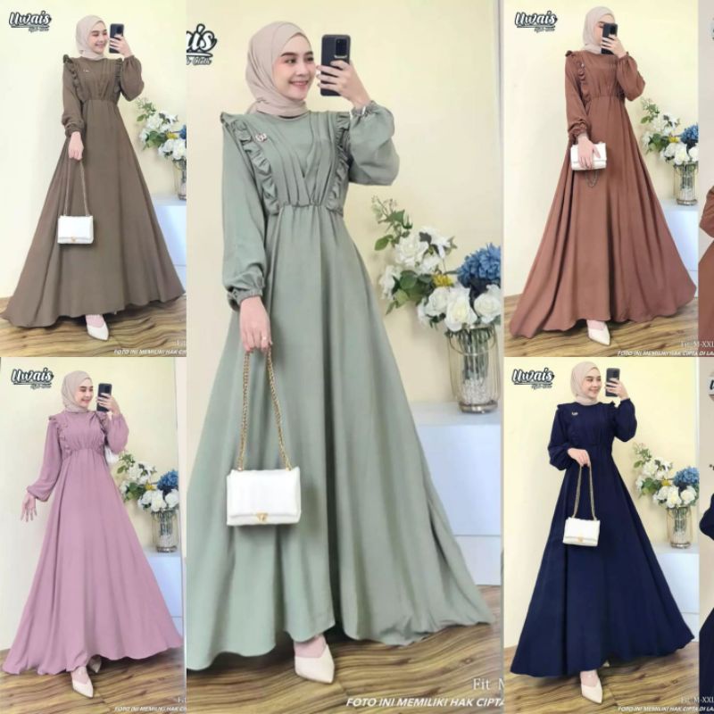 Gamis crinkle Uwaish Dress