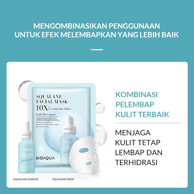 GIRLSNEED77 - COD BIOAQUA Squalane Hydrating Moisturizing Essence 30ml/50ml Efek 10X Untuk Jenis Kulit Kering dan Kulit Normal